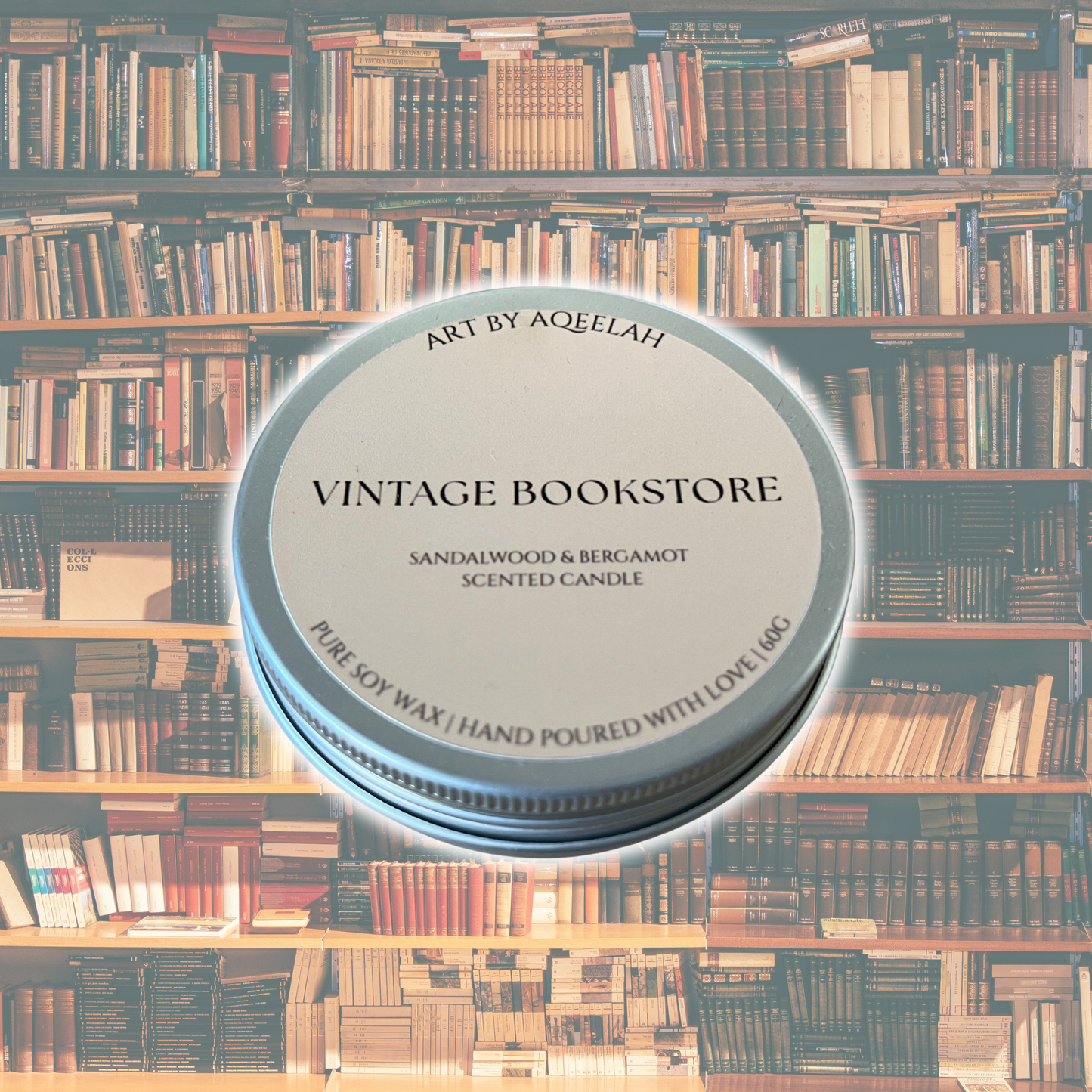Vintage Bookstore Candle