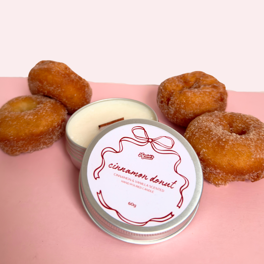 Mini Cinnamon Donut Candle